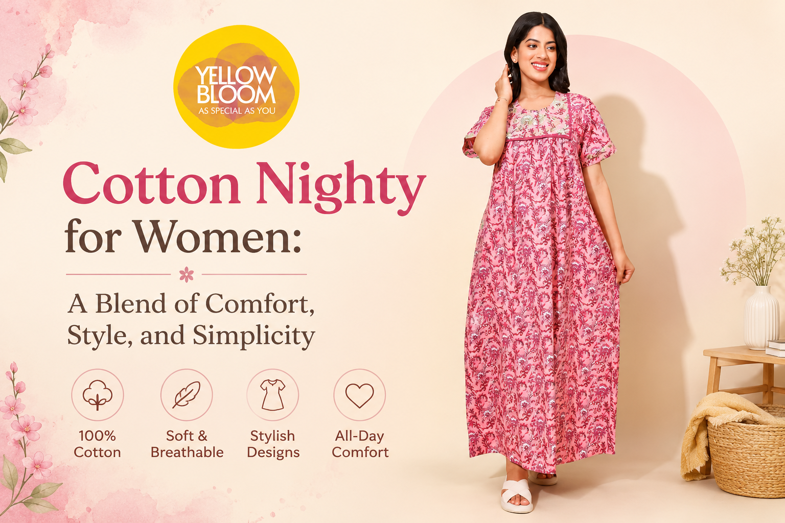 Cotton Nighty for Women: A Blend of Comfort, Style, and Simplicity