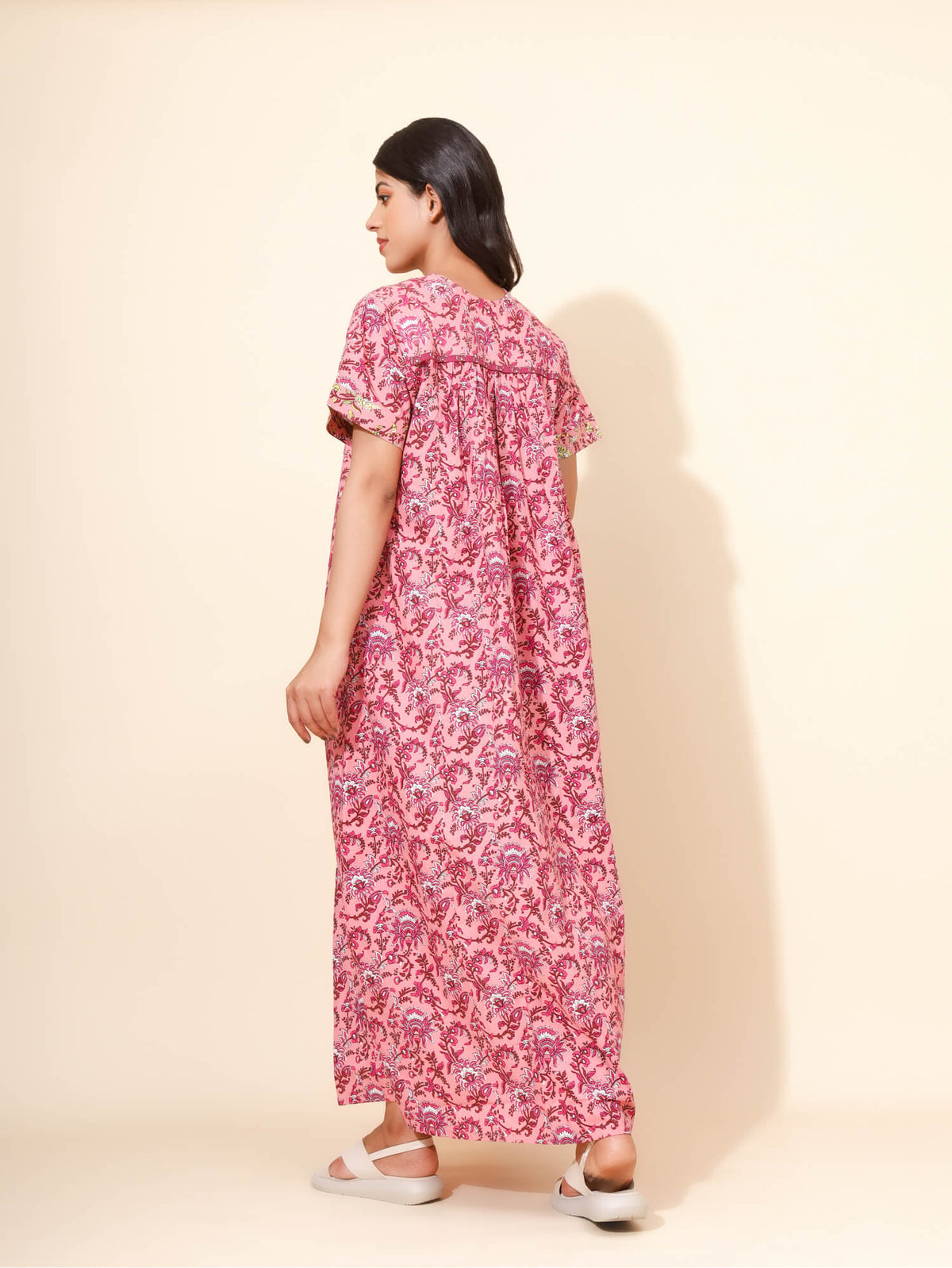 Blossom Radiance women’s cotton nighty back side view